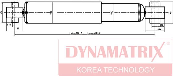 Dynamatrix DSA343396 - Amortisseur cwaw.fr