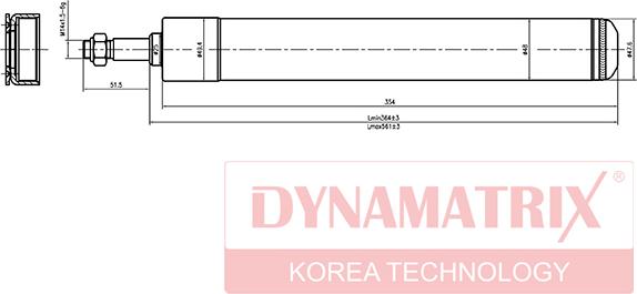 Dynamatrix DSA366002 - Amortisseur cwaw.fr