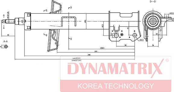 Dynamatrix DSA334949 - Amortisseur cwaw.fr