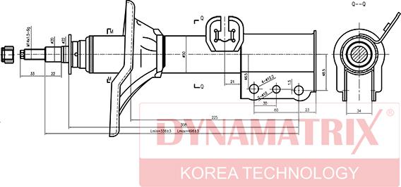 Dynamatrix DSA334034 - Amortisseur cwaw.fr
