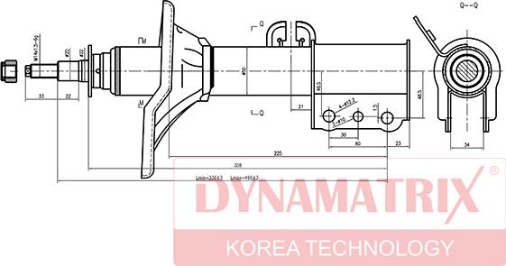 Dynamatrix DSA334035 - Amortisseur cwaw.fr