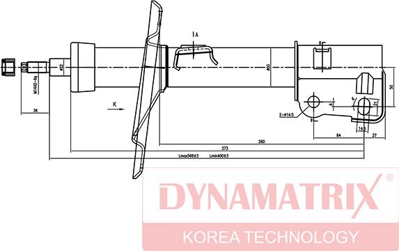 Dynamatrix DSA334188 - Amortisseur cwaw.fr