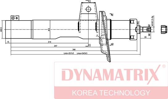 Dynamatrix DSA334834 - Amortisseur cwaw.fr