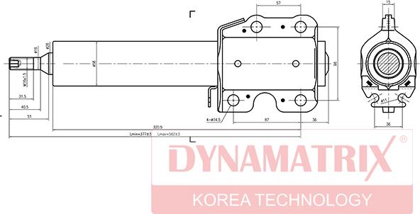 Dynamatrix DSA335810 - Amortisseur cwaw.fr