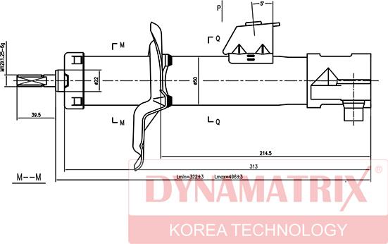 Dynamatrix DSA331015 - Amortisseur cwaw.fr