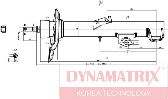 Dynamatrix DSA333909 - Amortisseur cwaw.fr