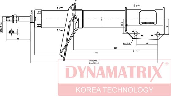 Dynamatrix DSA333843 - Amortisseur cwaw.fr