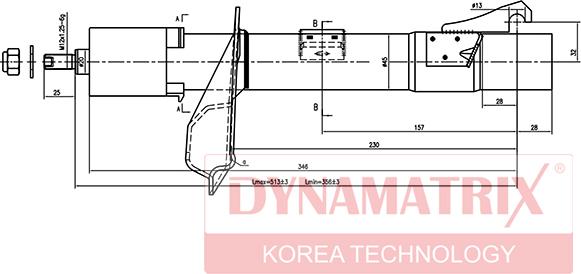 Dynamatrix DSA333709 - Amortisseur cwaw.fr