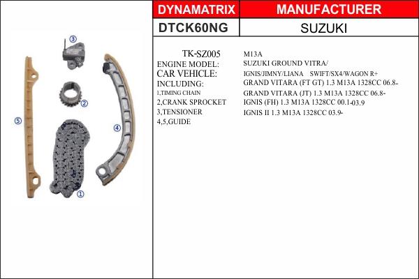 Dynamatrix DTCK60NG - Kit de distribution par chaîne cwaw.fr