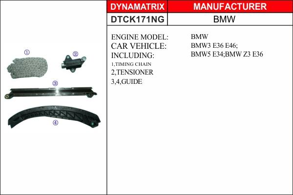 Dynamatrix DTCK171NG - Kit de distribution par chaîne cwaw.fr