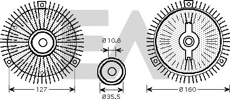 EACLIMA 35C50D09 - Roue du souffleur, refroidissementdu moteur cwaw.fr