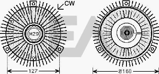 EACLIMA 35C50D14 - Roue du souffleur, refroidissementdu moteur cwaw.fr