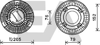 EACLIMA 35C76D02 - Roue du souffleur, refroidissementdu moteur cwaw.fr