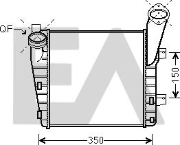 EACLIMA 36A58004 - Intercooler, échangeur cwaw.fr