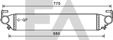 EACLIMA 36A25017 - Intercooler, échangeur cwaw.fr