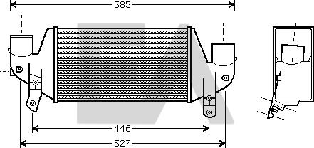 EACLIMA 36A22007 - Intercooler, échangeur cwaw.fr