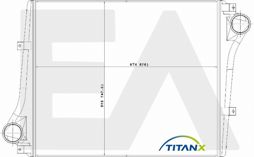 EACLIMA 36A76006T - Intercooler, échangeur cwaw.fr