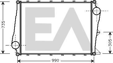 EACLIMA 36A76001 - Intercooler, échangeur cwaw.fr