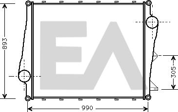 EACLIMA 36A76002 - Intercooler, échangeur cwaw.fr