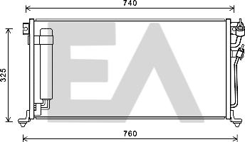 EACLIMA 30C51029 - Condensateur, climatisation cwaw.fr