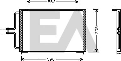 EACLIMA 30C60017 - Condensateur, climatisation cwaw.fr