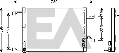 EACLIMA 30C03008 - Condensateur, climatisation cwaw.fr