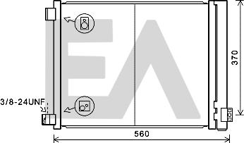 EACLIMA 30C18053 - Condensateur, climatisation cwaw.fr