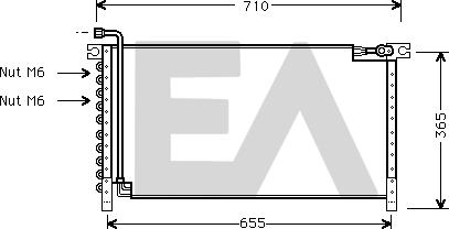 EACLIMA 30C18004 - Condensateur, climatisation cwaw.fr