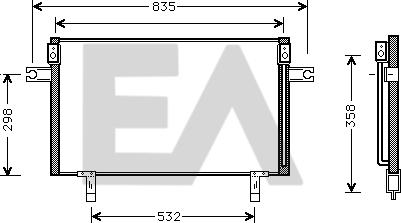 EACLIMA 30C18017 - Condensateur, climatisation cwaw.fr