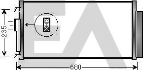 EACLIMA 30C25059 - Condensateur, climatisation cwaw.fr