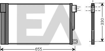 EACLIMA 30C25055 - Condensateur, climatisation cwaw.fr