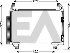 EACLIMA 30C71099 - Condensateur, climatisation cwaw.fr