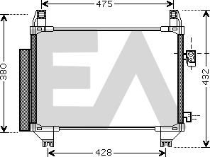 EACLIMA 30C71101 - Condensateur, climatisation cwaw.fr