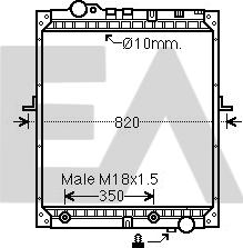 EACLIMA 31R45047 - Radiateur, refroidissement du moteur cwaw.fr