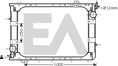 EACLIMA 31R45054 - Radiateur, refroidissement du moteur cwaw.fr