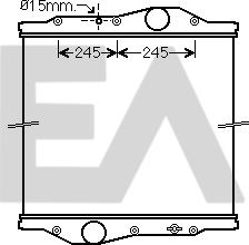 EACLIMA 31R45064 - Radiateur, refroidissement du moteur cwaw.fr