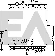 EACLIMA 31R45061 - Radiateur, refroidissement du moteur cwaw.fr