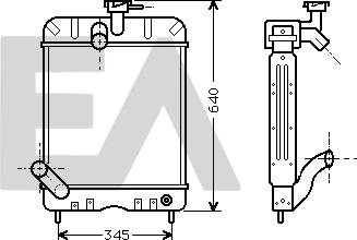 EACLIMA 31R46003 - Radiateur, refroidissement du moteur cwaw.fr