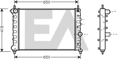 EACLIMA 31R40019 - Radiateur, refroidissement du moteur cwaw.fr