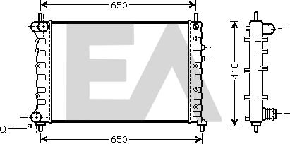 EACLIMA 31R40018 - Radiateur, refroidissement du moteur cwaw.fr