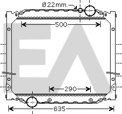 EACLIMA 31R47015 - Radiateur, refroidissement du moteur cwaw.fr