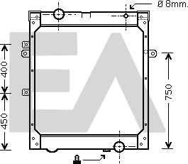 EACLIMA 31R47030 - Radiateur, refroidissement du moteur cwaw.fr