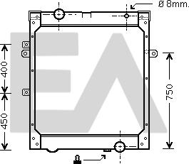 EACLIMA 31R47029 - Radiateur, refroidissement du moteur cwaw.fr