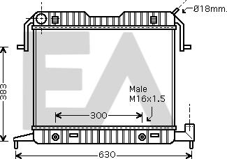 EACLIMA 31R54055 - Radiateur, refroidissement du moteur cwaw.fr