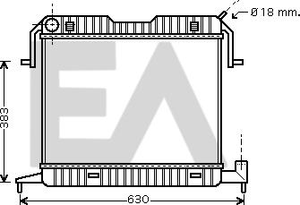 EACLIMA 31R54067 - Radiateur, refroidissement du moteur cwaw.fr