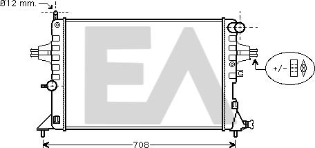 EACLIMA 31R54190 - Radiateur, refroidissement du moteur cwaw.fr