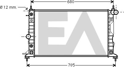 EACLIMA 31R54109 - Radiateur, refroidissement du moteur cwaw.fr