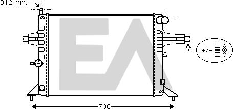 EACLIMA 31R54103 - Radiateur, refroidissement du moteur cwaw.fr