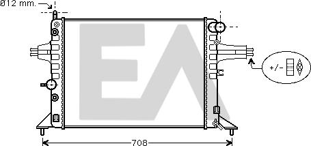 EACLIMA 31R54184 - Radiateur, refroidissement du moteur cwaw.fr