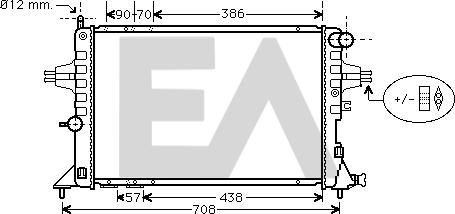 EACLIMA 31R54180 - Radiateur, refroidissement du moteur cwaw.fr